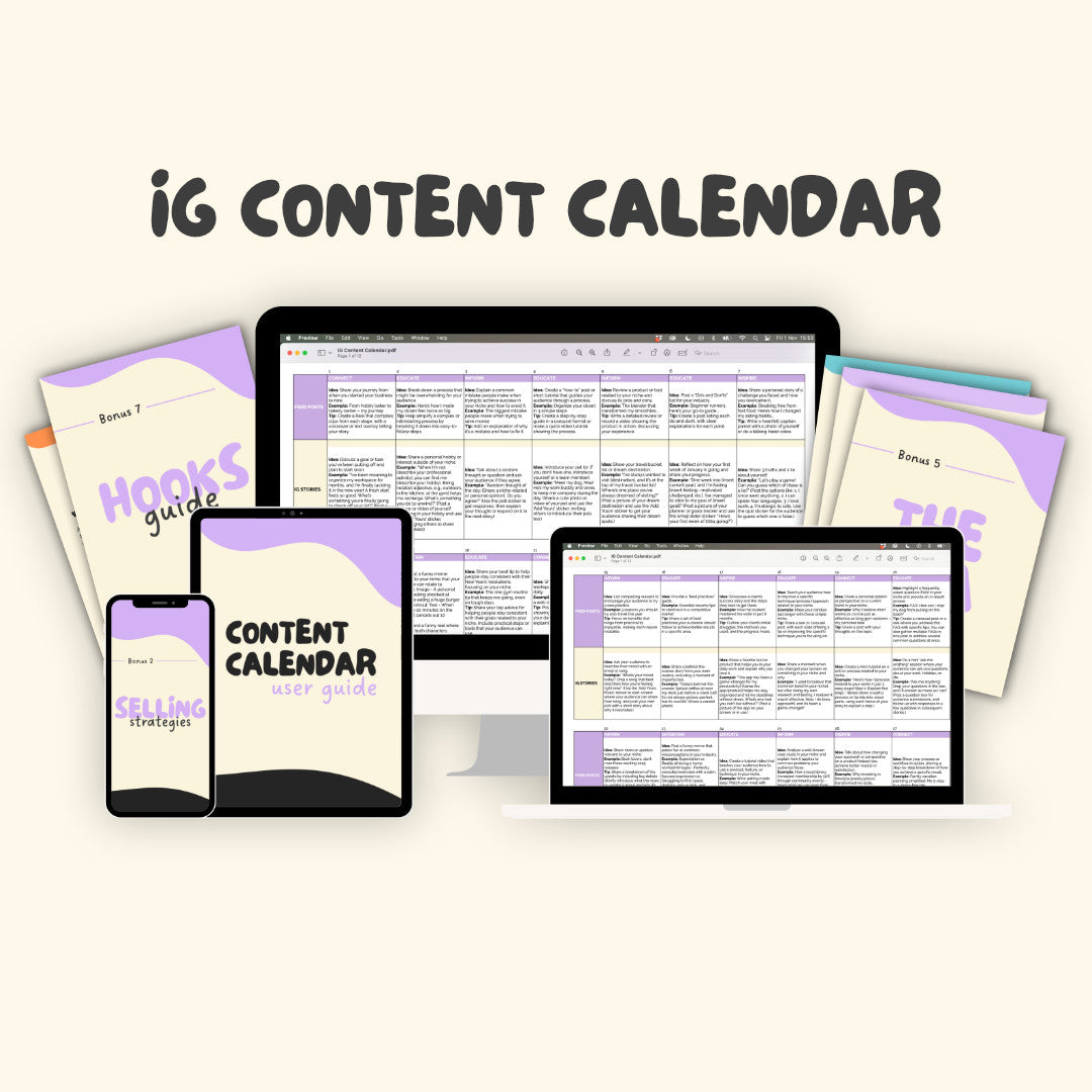 IG Content Calendar