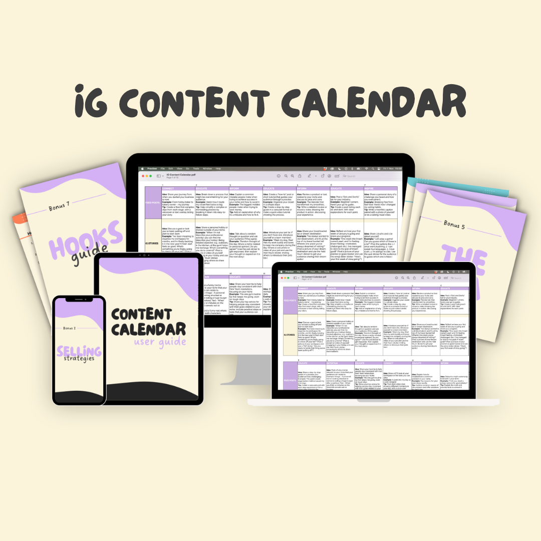 IG Content Calendar