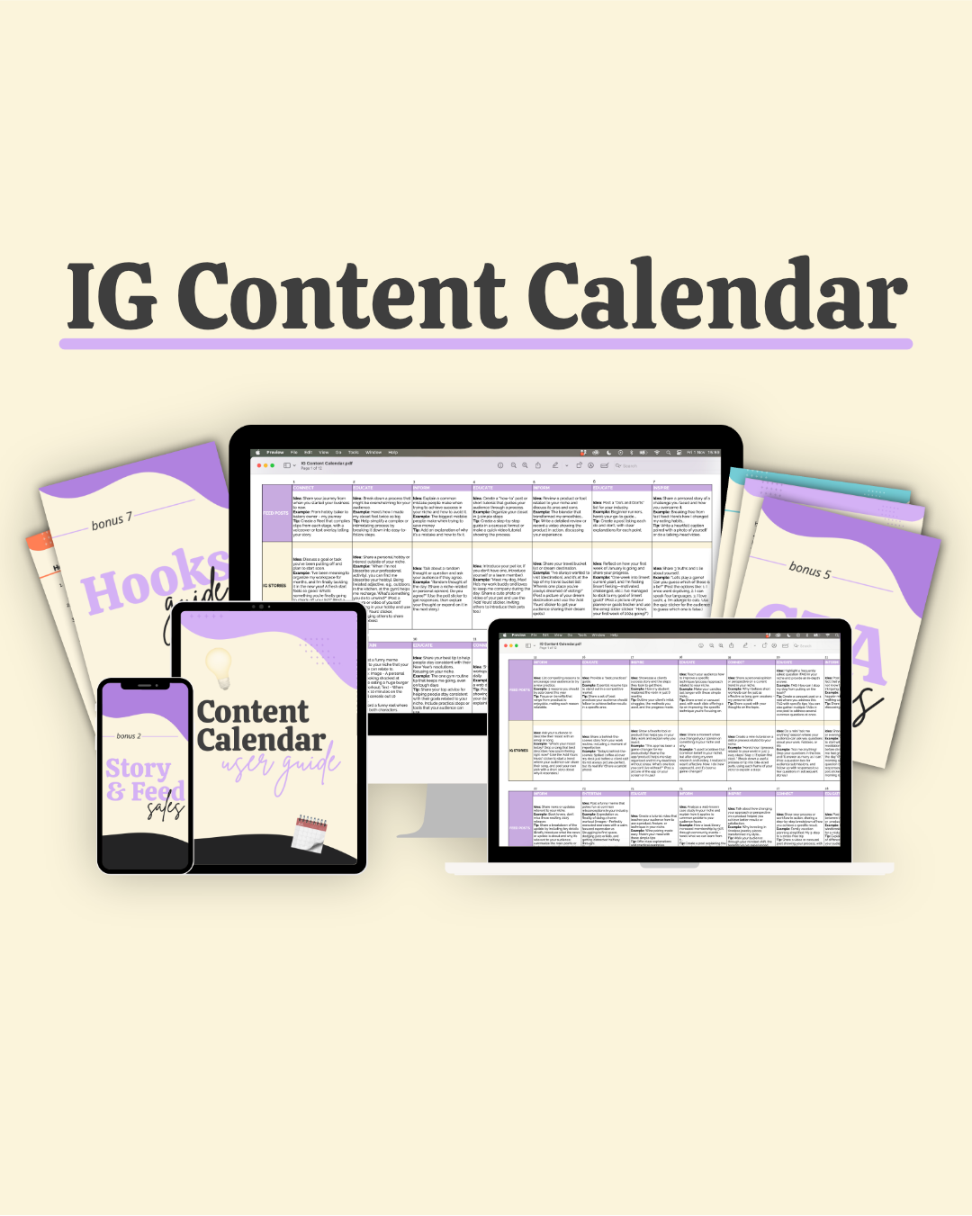 IG Content Calendar