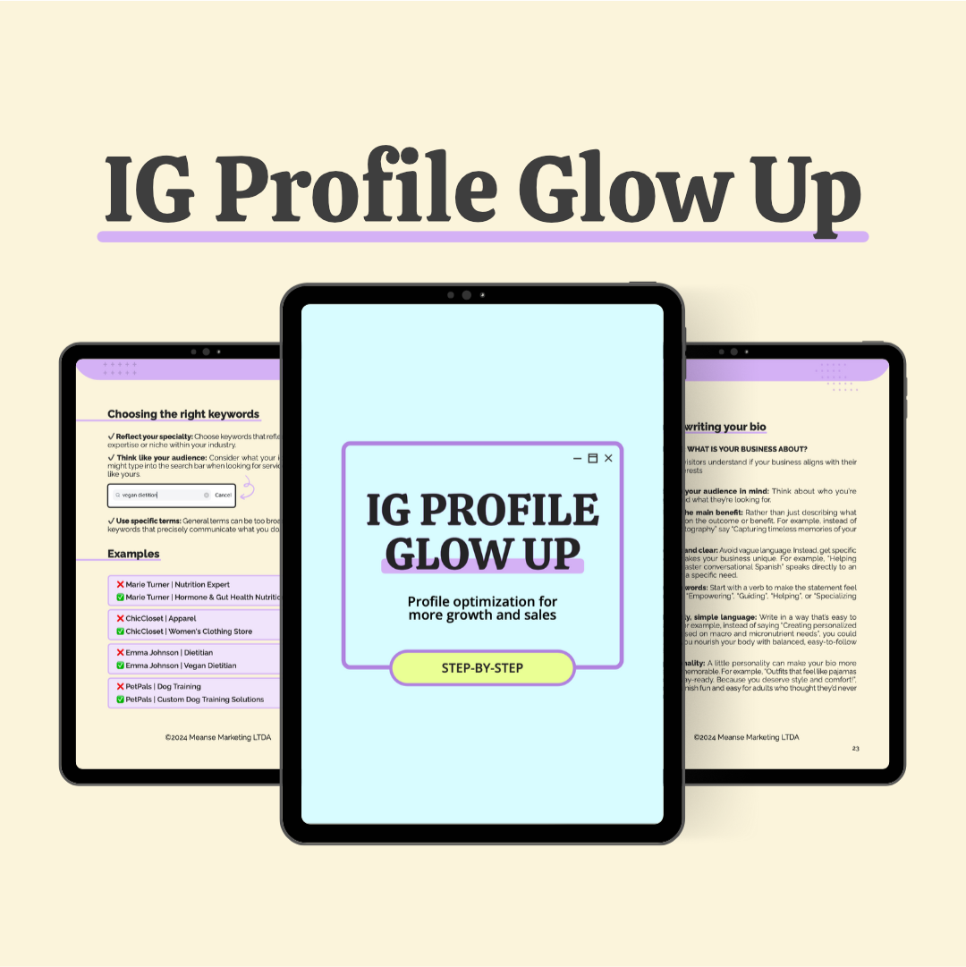 IG Profile Glow Up